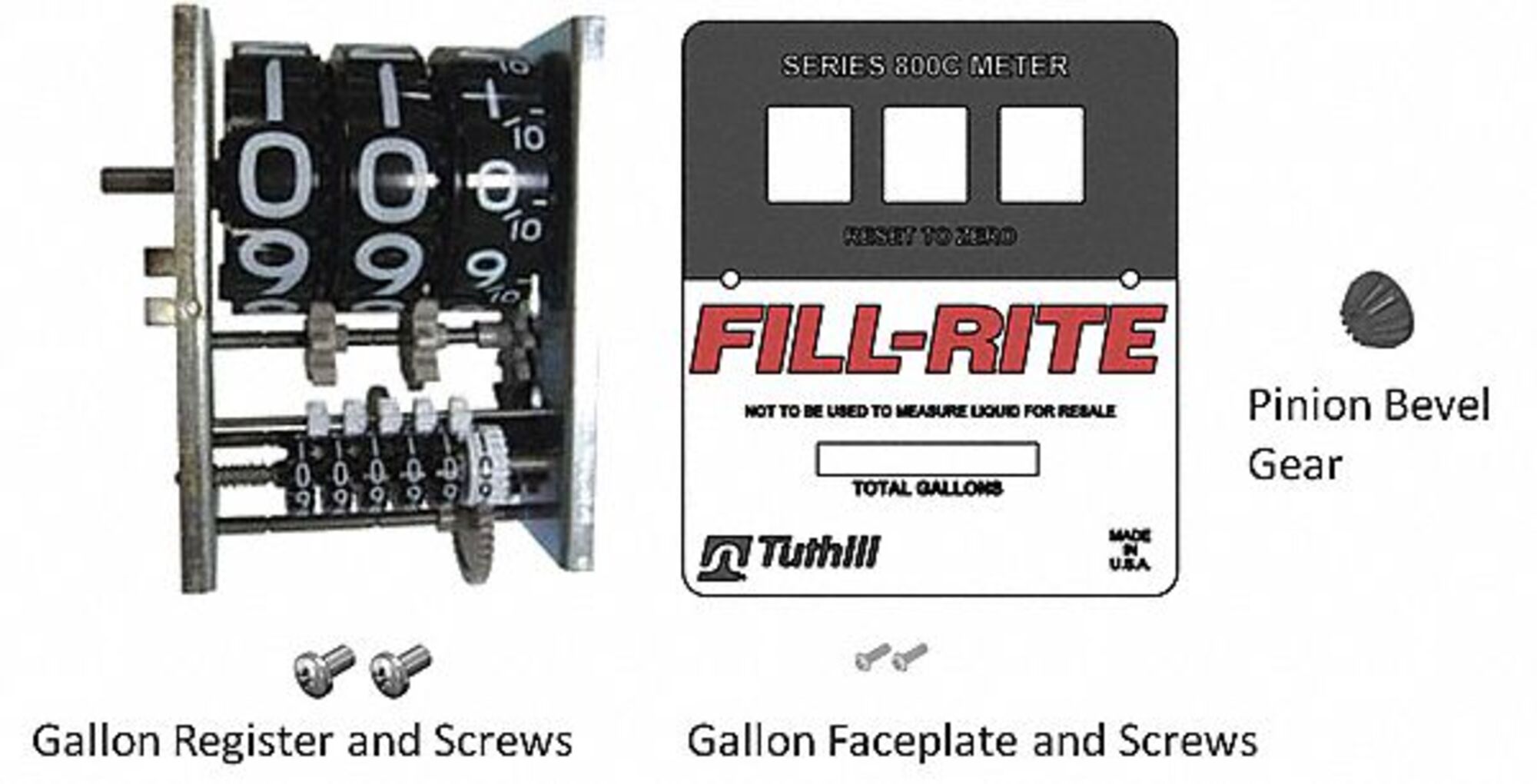 Fill-Rite - KIT800GR - FILL-RITE Register and Faceplate Kit: Register ...