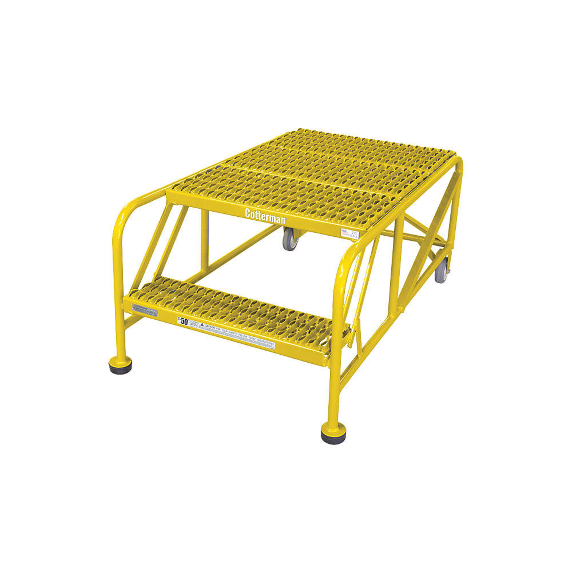Cotterman - 2WP3624A3B8AC2P6 - COTTERMAN Work Platform: 2 Steps, 20 in ...