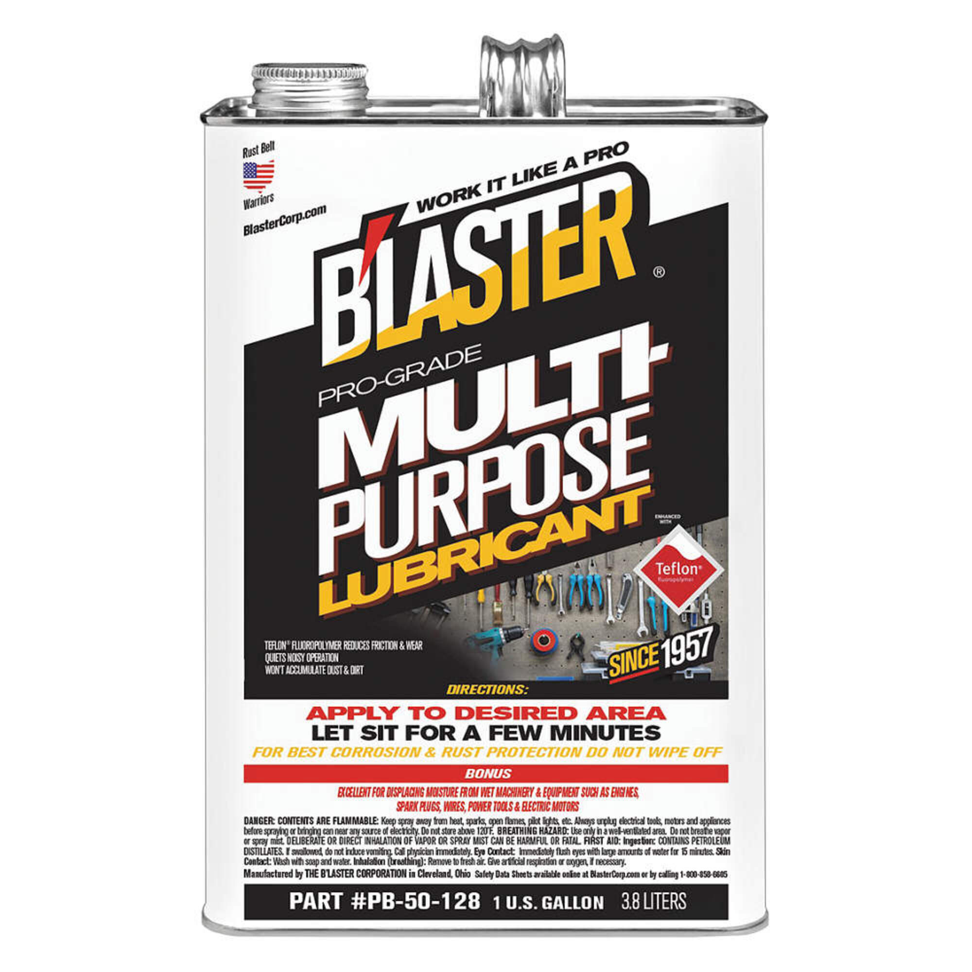 Blaster - PB-50-128 - 1 gal Can Clear B'LASTER Pro-Grade Multi-Purpose Lubricant | Multipurpose Lubricants And Penetrants | Maintenance Fluids | Neobits.com Blaster - PB-50-128 - 1 gal Can Clear B'LASTER Pro-Grade Multi-Purpose Lubricant | Multipurpose Lubricants And Penetrants | Maintenance Fluids | Neobits.com