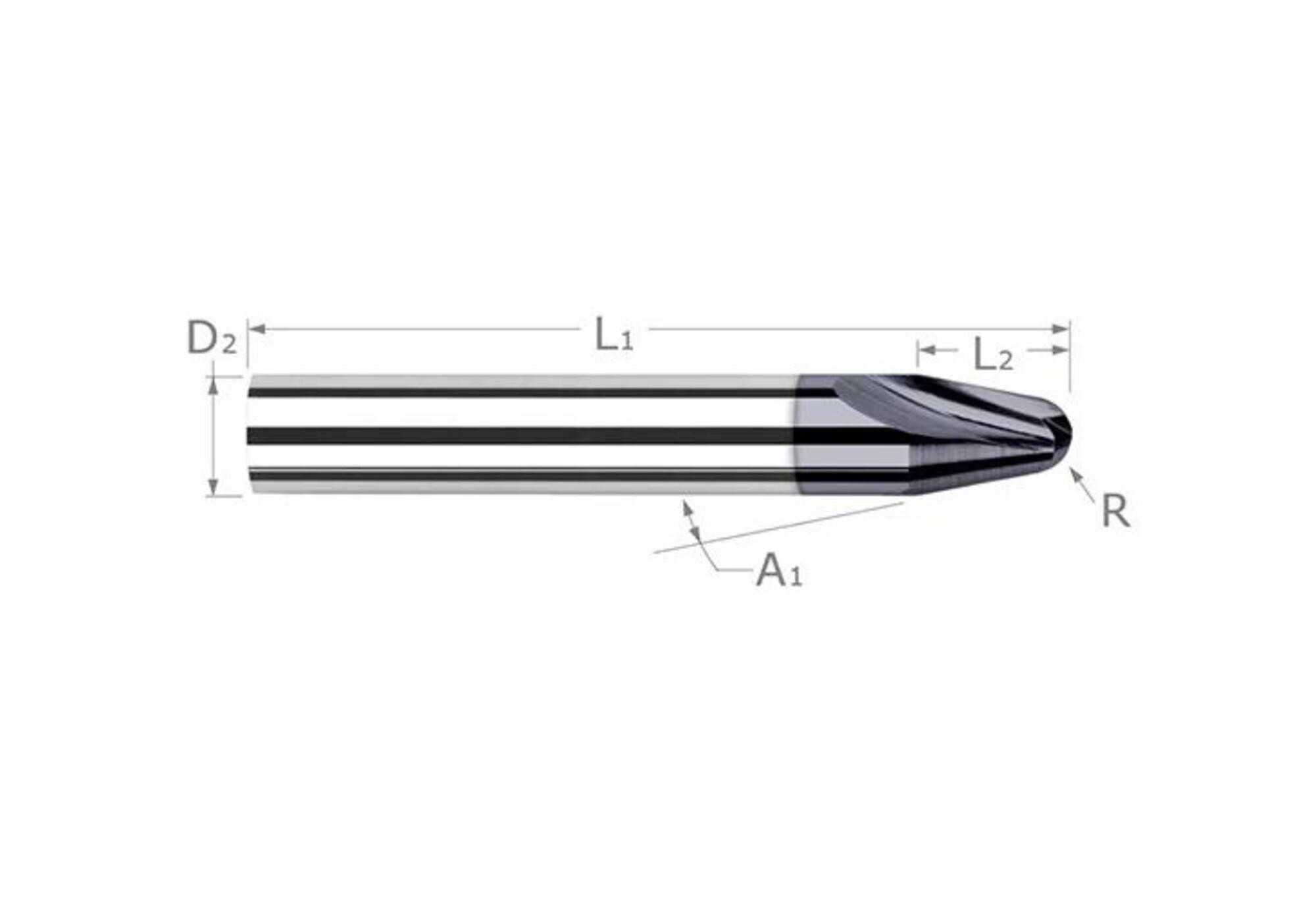 Harvey Tool - 843600 - Harvey Tool 843600 Runner Cutter, 1/64 in Radius ...