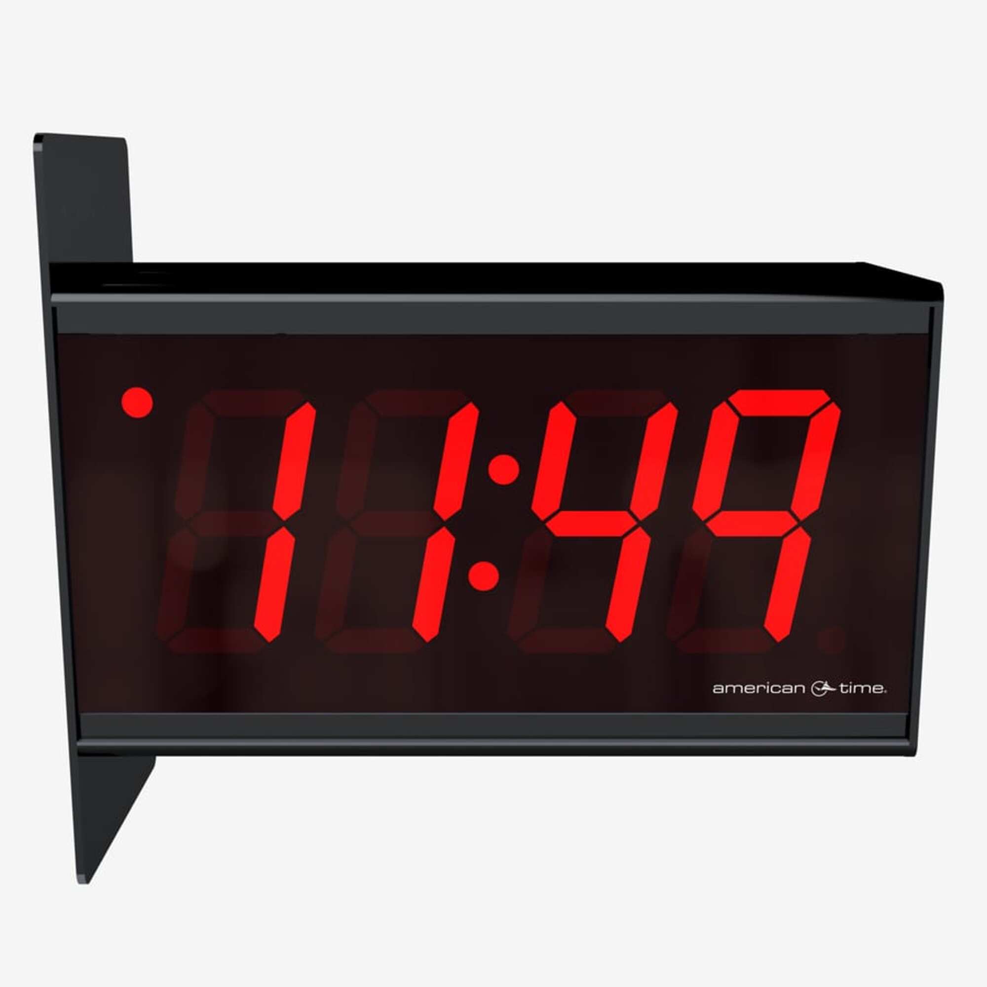 American Time & Signal - PGE442RWE - PoE Digital Clock, 4? Red 4-Digit ...