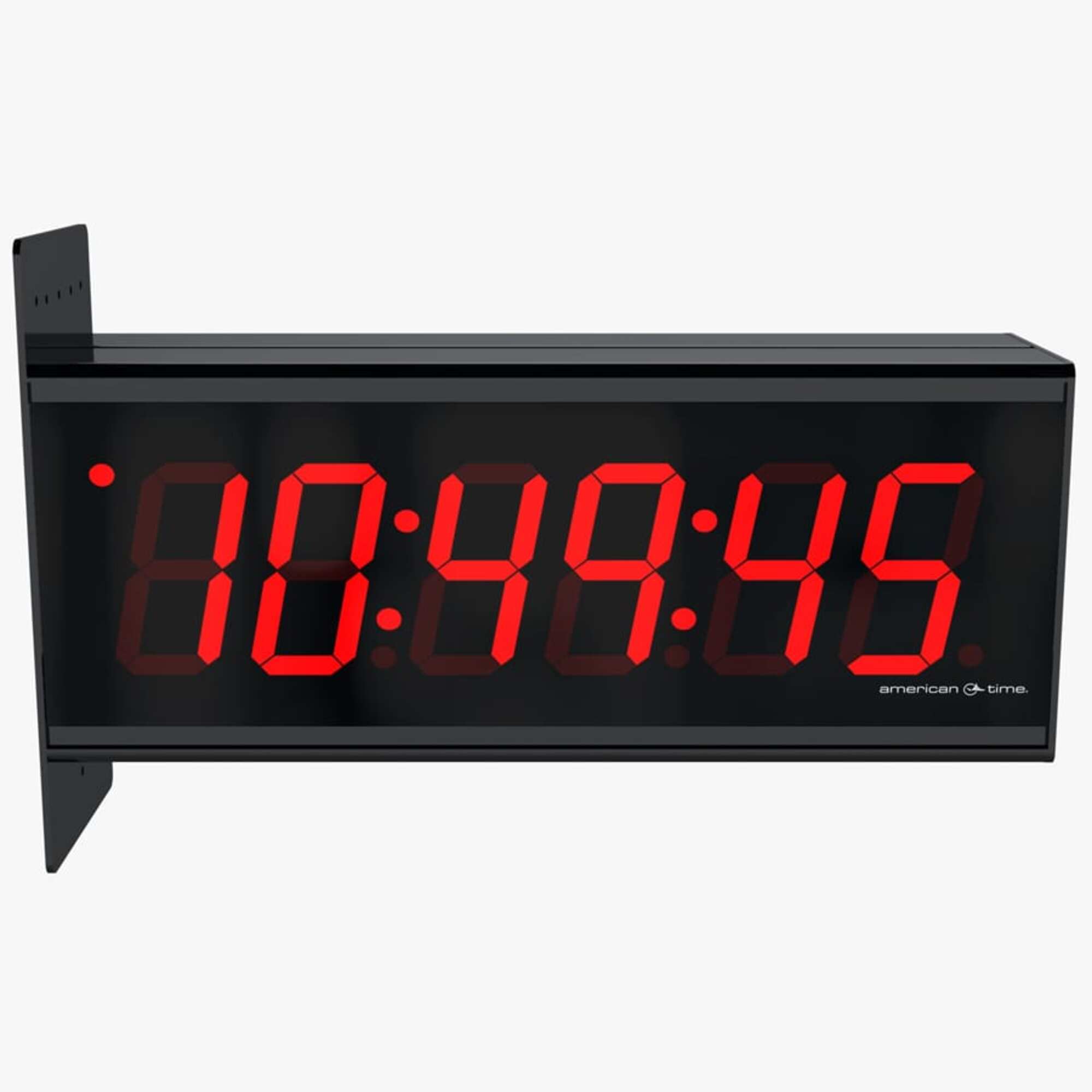 American Time & Signal - PGE462RWE - PoE Digital Clock, 4? Red 6-Digit ...