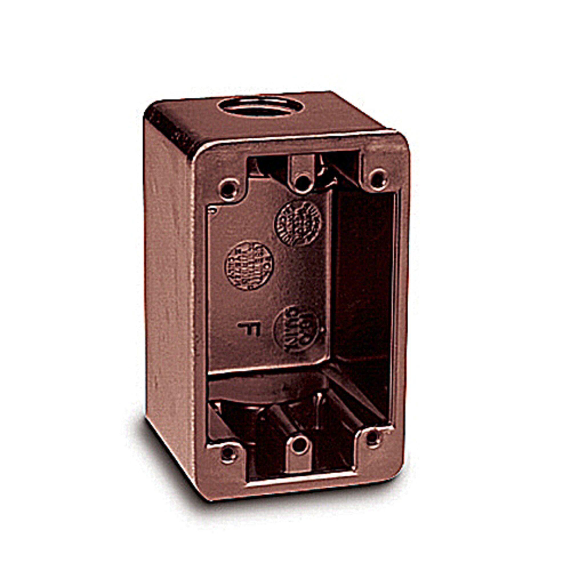 Threaded Knockout ABB - FSC-34 - One-Gang Weatherproof Device Box, Color Browm, Material ...
