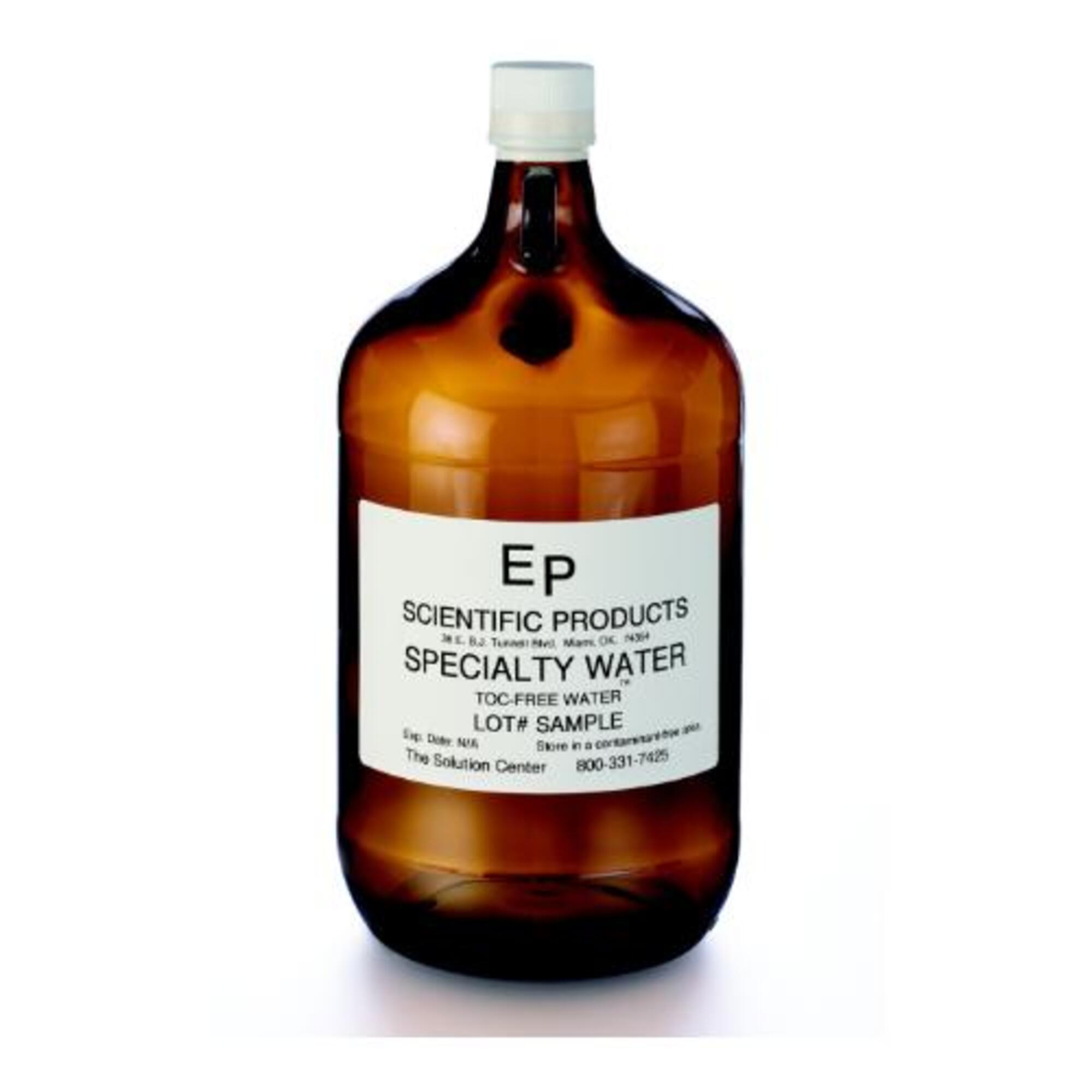 Thermo Fisher Scientific - 111-04A/C-TOC - Specialty Water, 4L, Amber Jug  with 38-430mm Closure, ( Case )