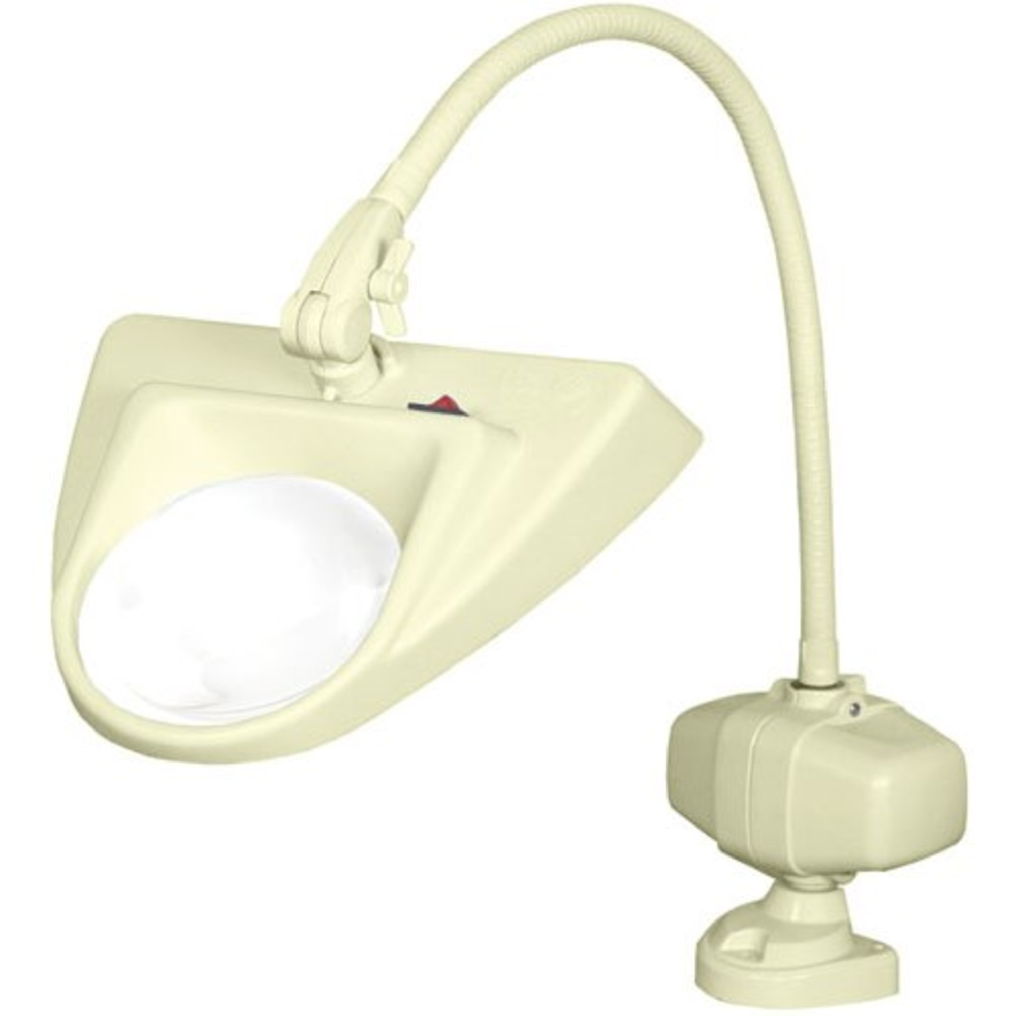 Dazor - 8ML104A - Illuminated Flex Magnifier, Almond 3-Diopters