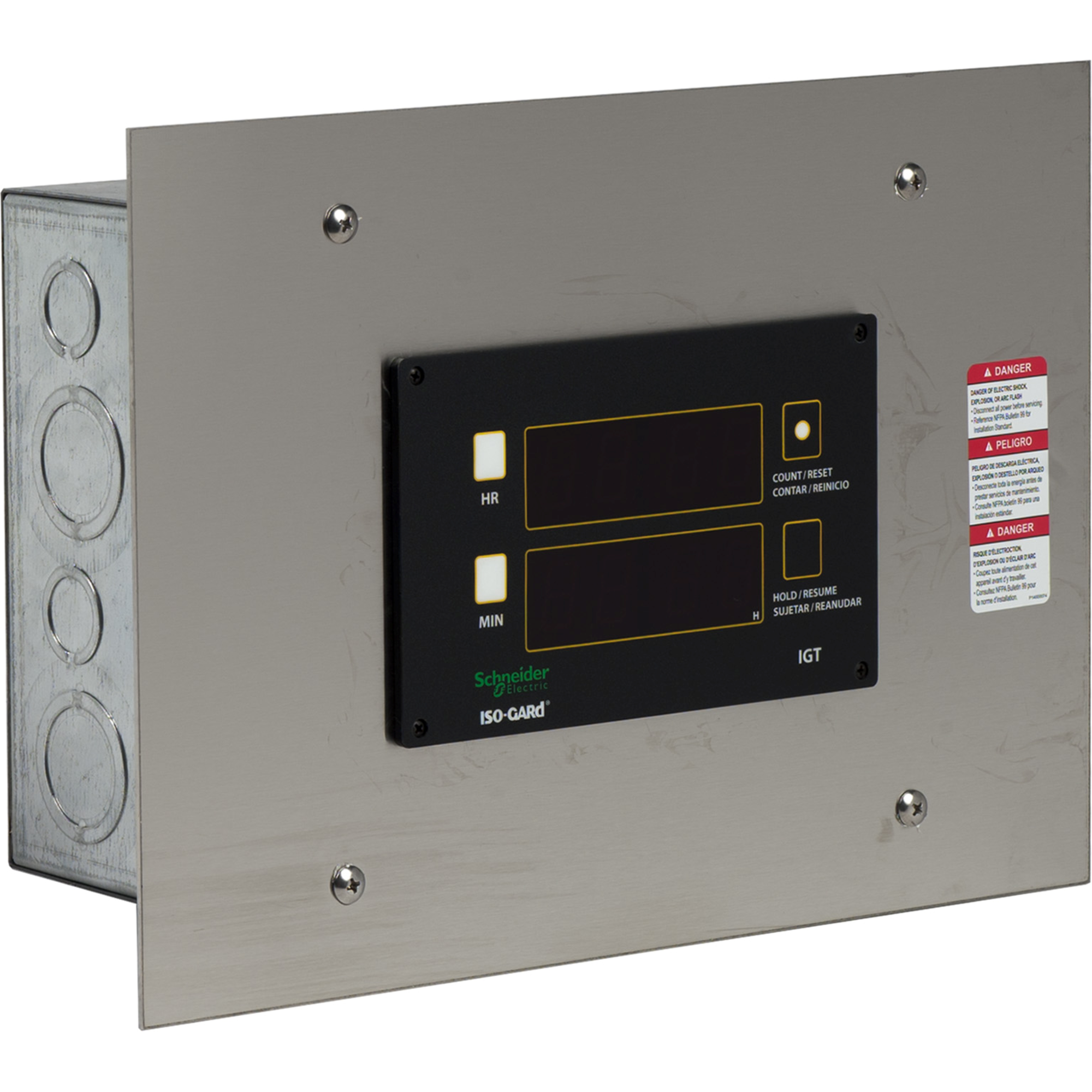 Schneider Electric - IGT - Iso-Gard Dual Display Clock/Timer, 12V dc ...