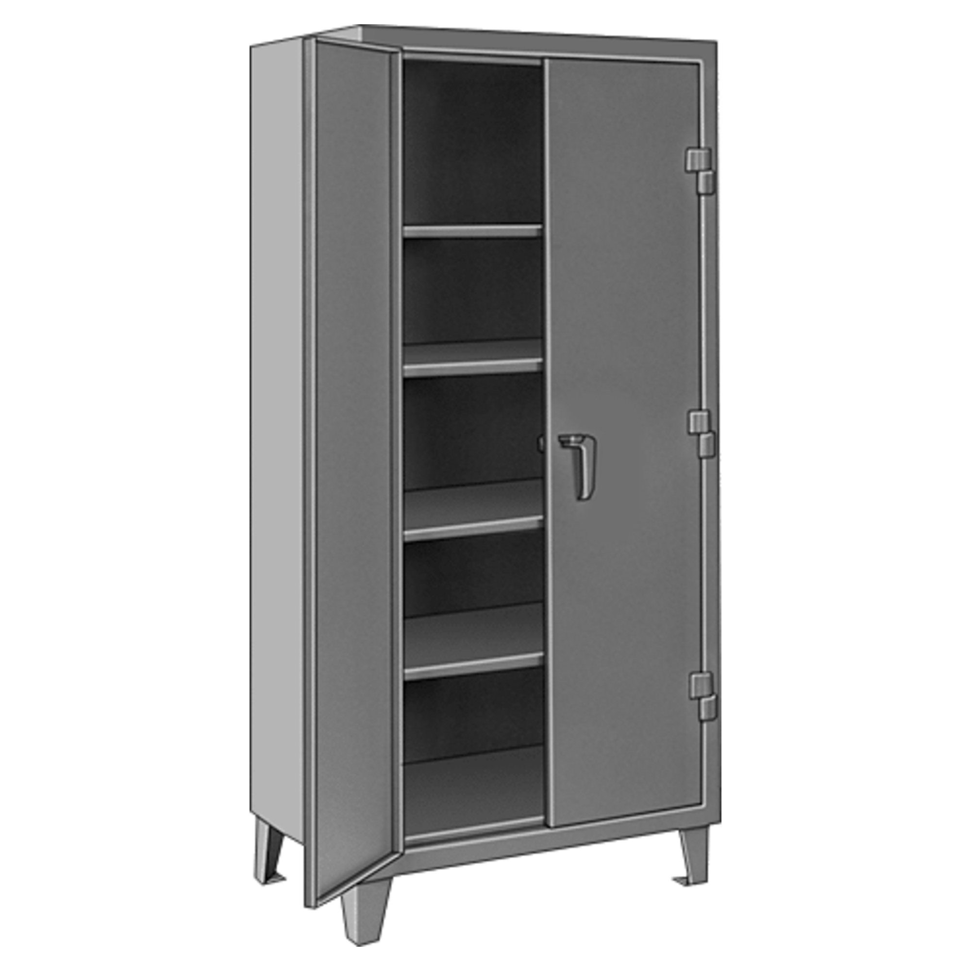 McMaster-Carr - 45965T44 - Extra Heavy Duty Shelf Cabinet 72x78x24 