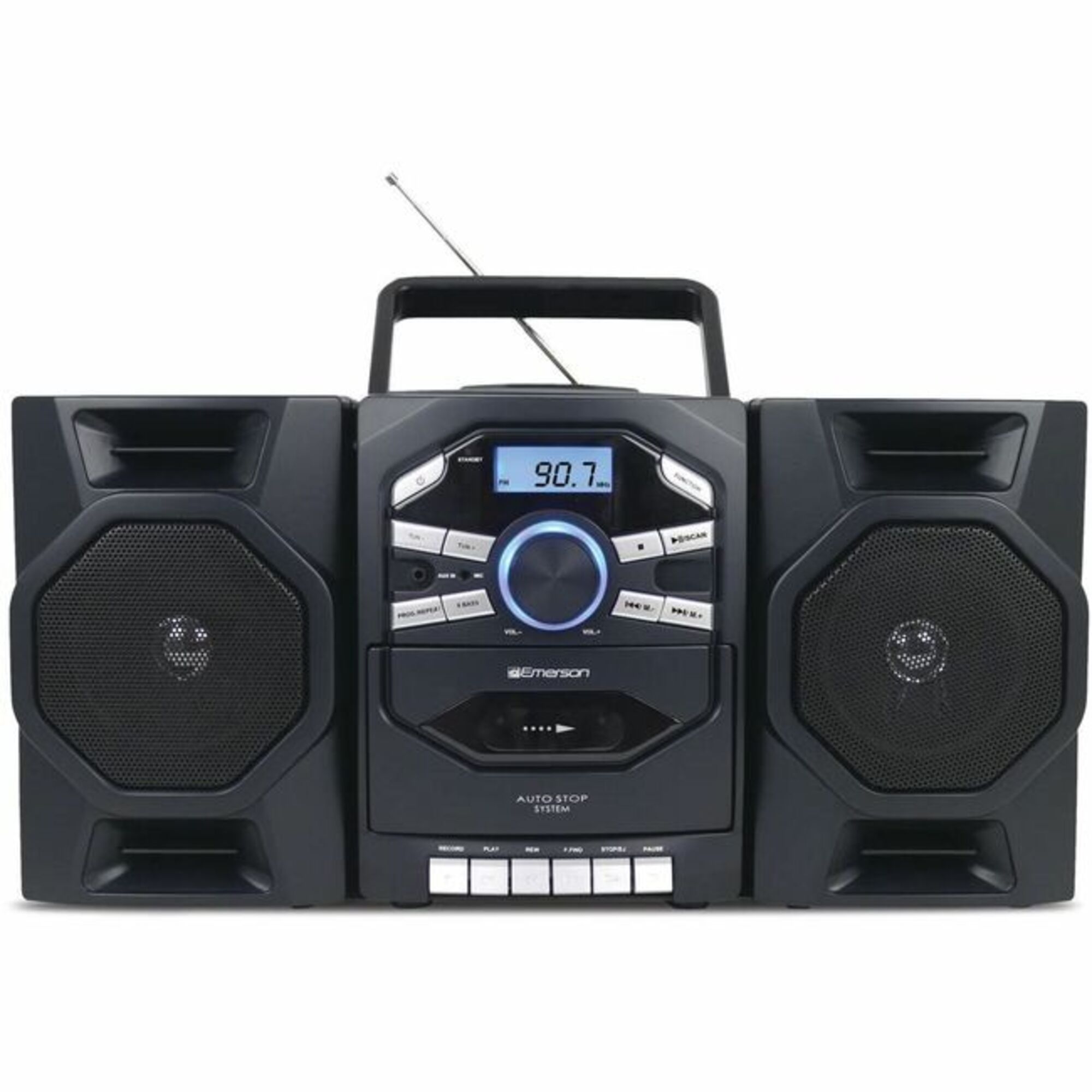 Naxa Epb 4000 Emerson Portable Cd And Cassette Stereo Boombox With Amfm Radio Detachable 2144