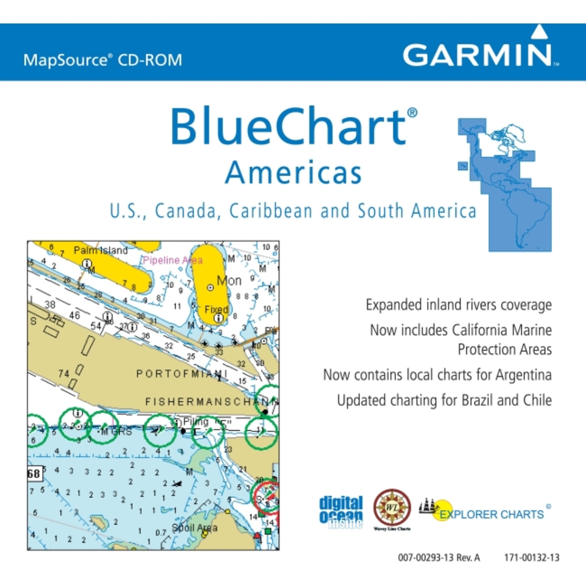 P Button Software Garmin - 010-10317-00 - Garmin BlueChart Americas v.7.0 - Maps ...