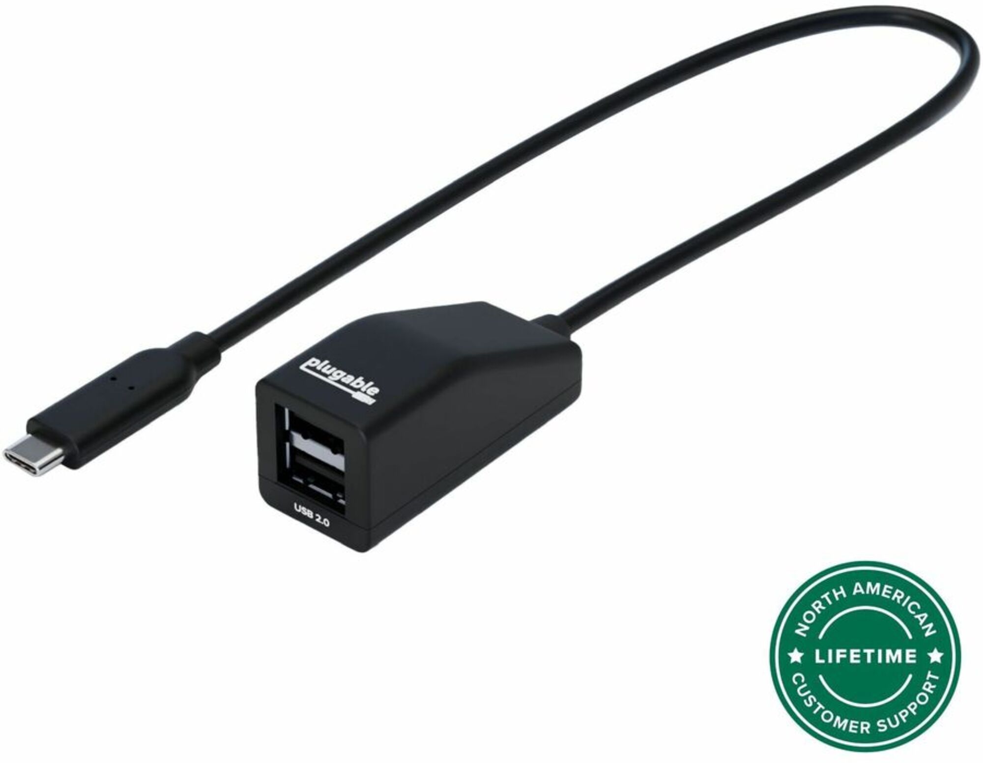 Plugable - USBC-2PORT - Plugable USB-C to Dual USB-A 2.0 Splitter, 2 ...
