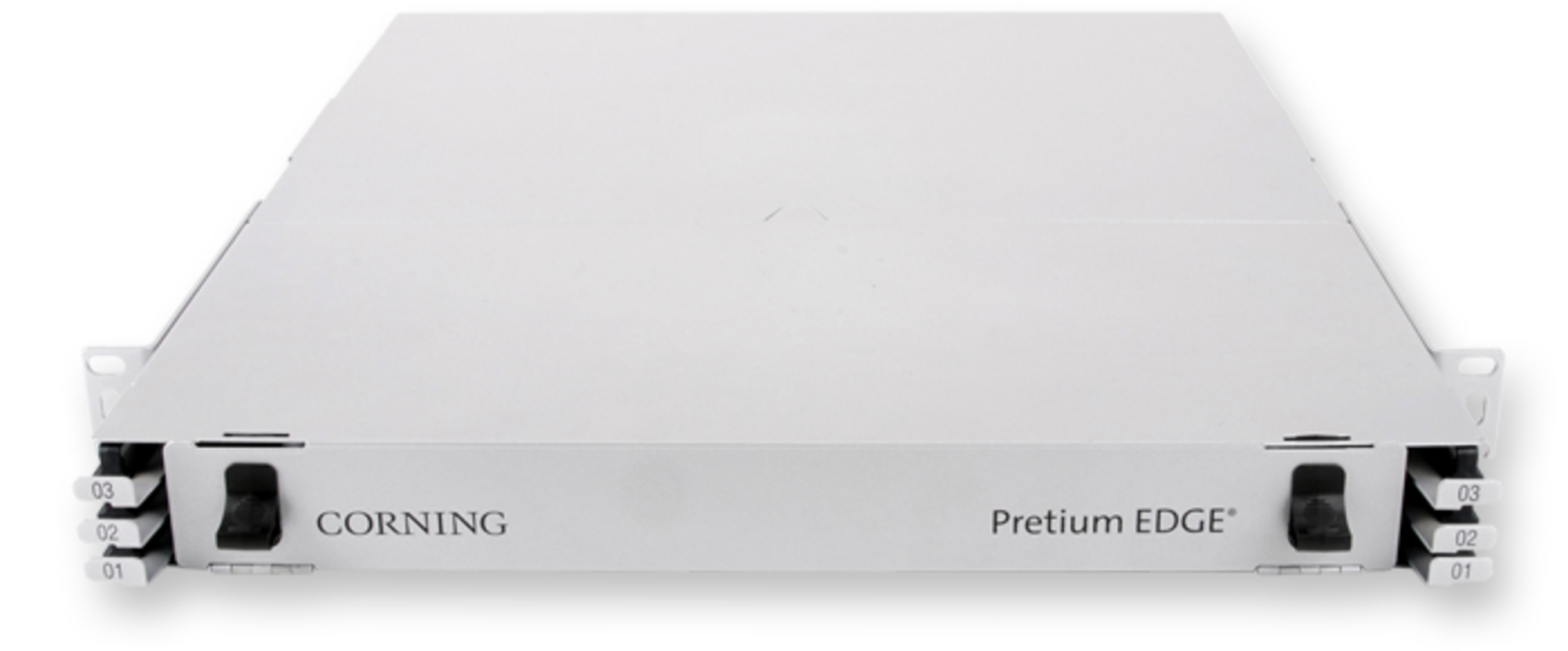 Corning - EDGE-01U-SP - Corning EDGE Housing 1 Rack Unit, Gray, Holds ...