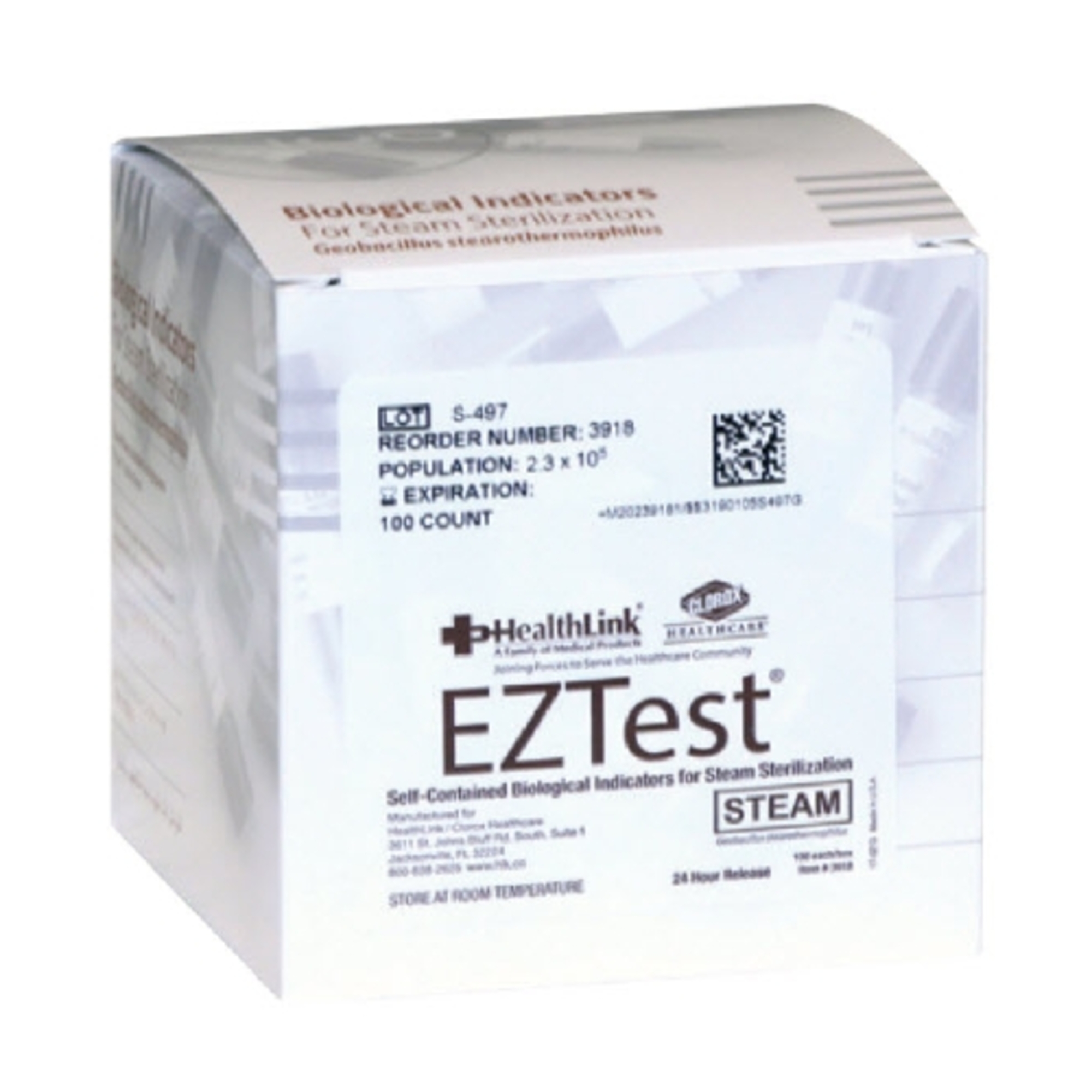 HealthLink 3918 EZTest Sterilization Biological Indicator Vial