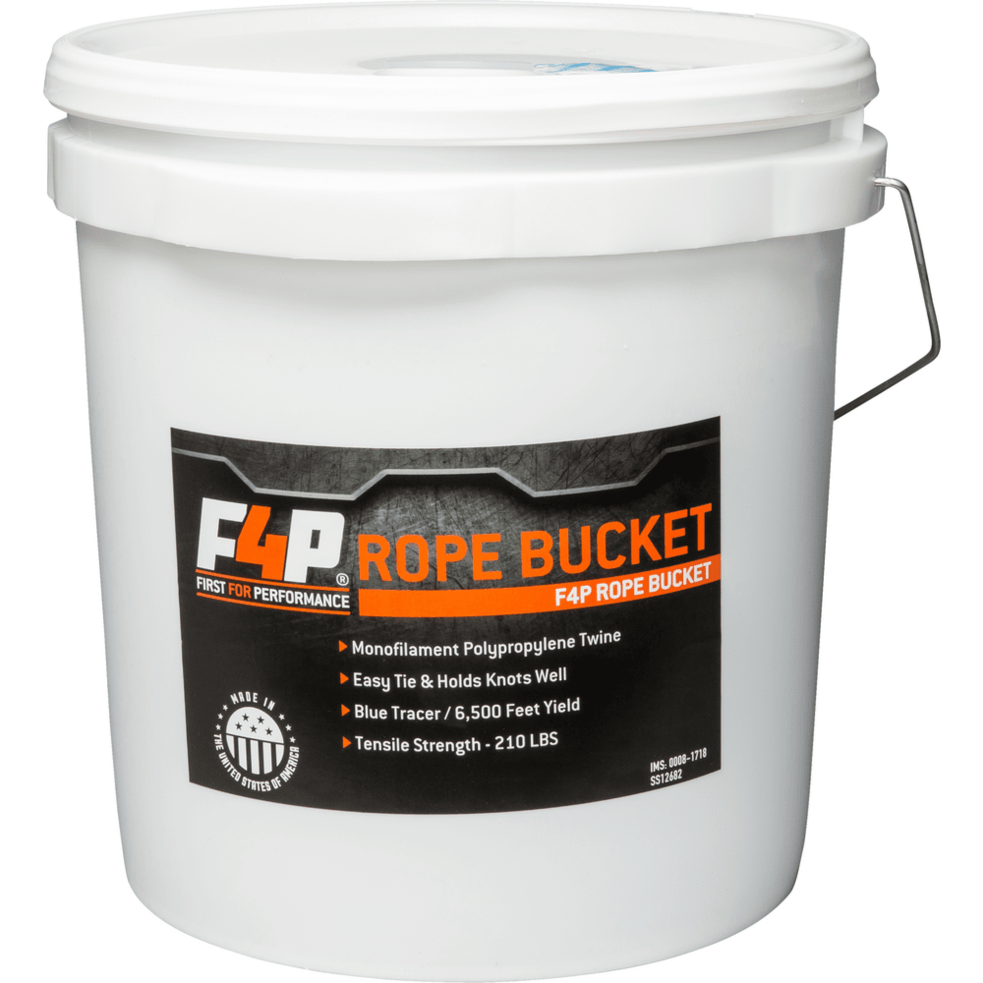 Abrasive Ropes F4P - F4P ROPE BUCKET - 6500' Poly Pull Line, 210 Lb. | Wire Brush ...
