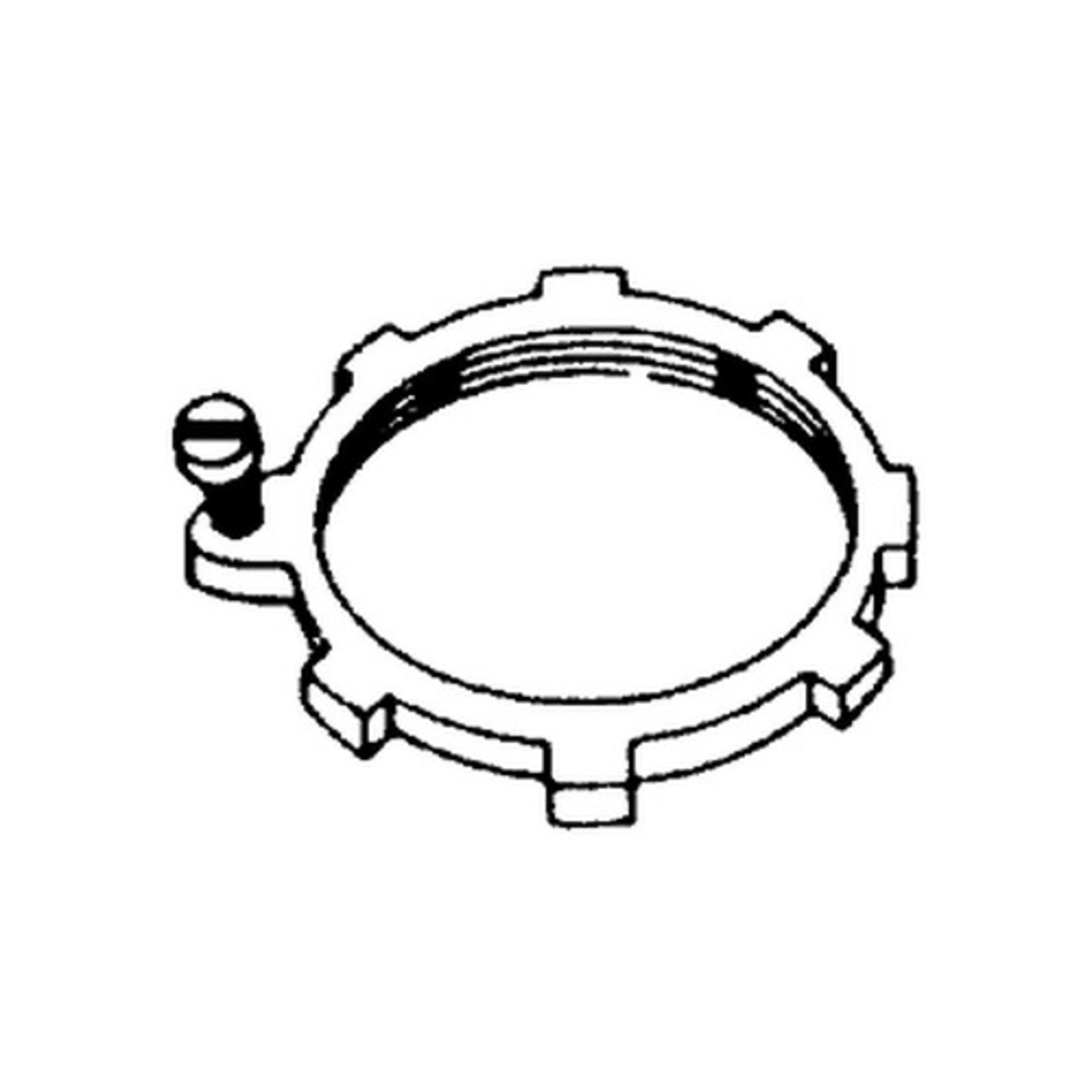 Raco / Hubbell 1248 Bonding Locknuts Steel, 2 In. Trade size, ( Each )